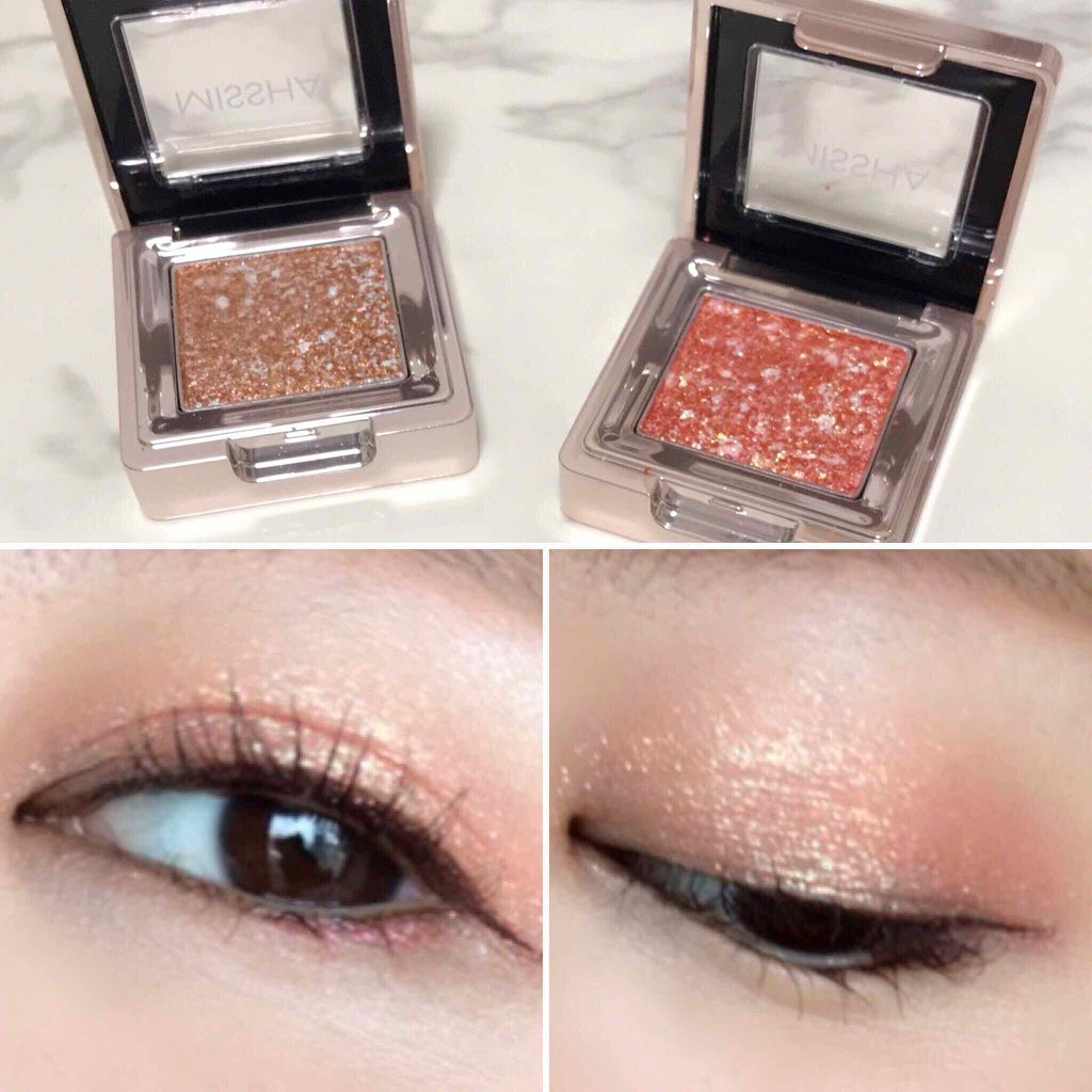 グリッタープリズム シャドウ/MISSHA/グリッターを使ったクチコミ（1枚目）