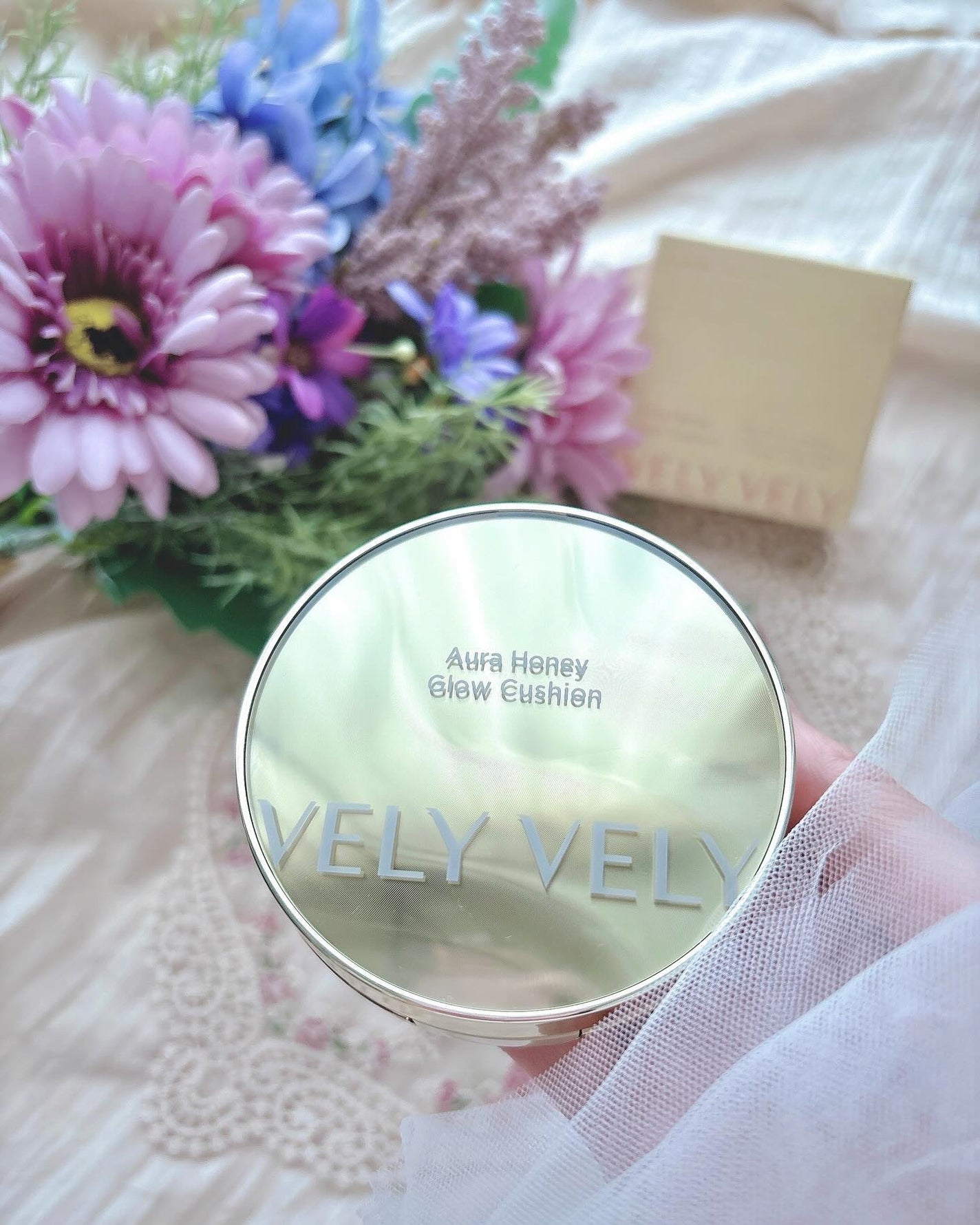 はちみつツヤ肌クッションファンデ/VELY VELY/クッションファンデーションを使ったクチコミ(1枚目)