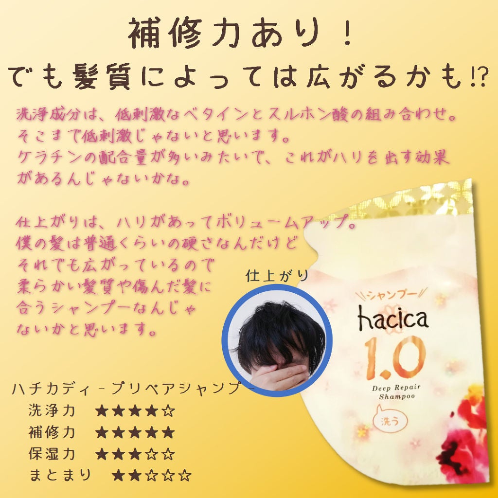 ディープリペア 3ステップお試し/hacica/トライアルキットを使ったクチコミ(1枚目)