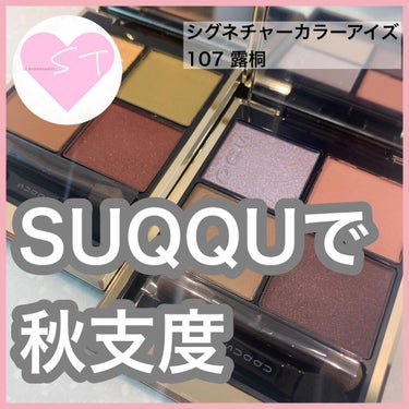 シグニチャー カラー アイズ 107 露桐（限定色）/SUQQU/アイシャドウパレットを使ったクチコミ（1枚目）