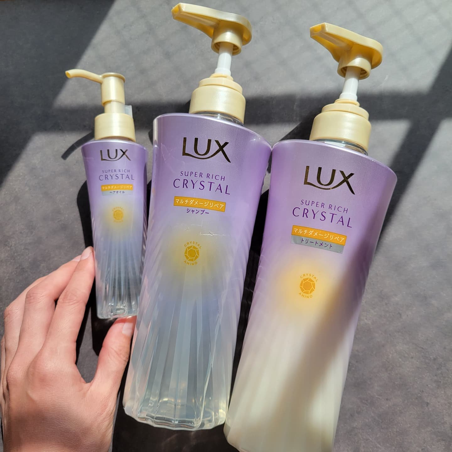 スーパーリッチクリスタル　マルチダメージリペア　シャンプー/トリートメント/LUX/市販シャンプーを使ったクチコミ（1枚目）