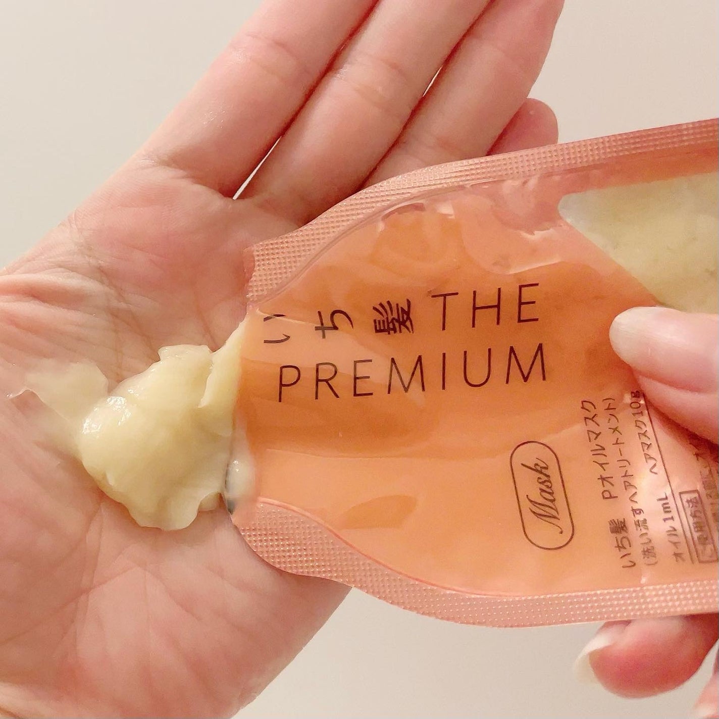 いち髪 THE PREMIUM Wケアブースター美容オイルマスク/いち髪/ヘアマスク・ヘアパックを使ったクチコミ(3枚目)