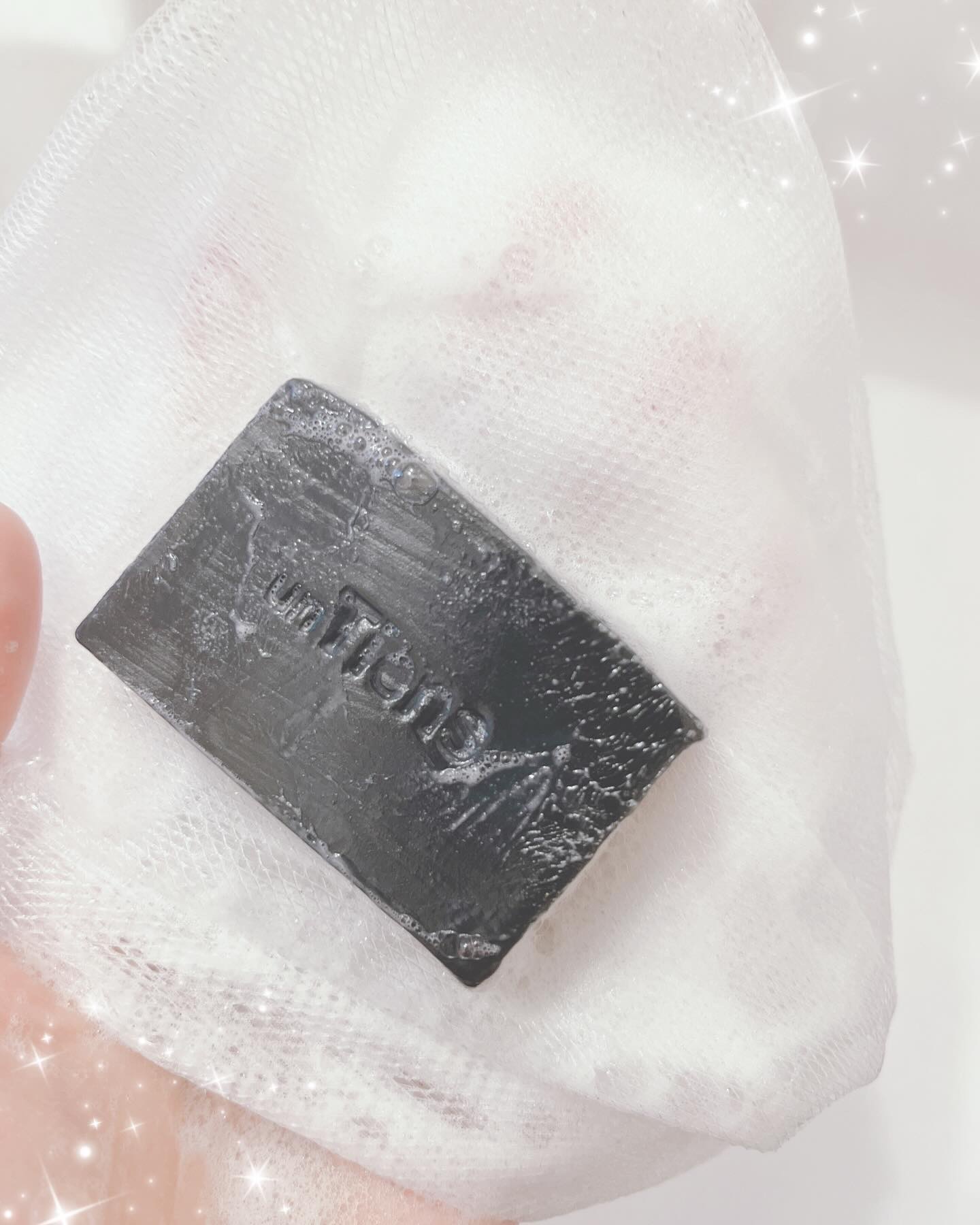 手作り洗顔石鹸 アンティアン プリンセス オブ ソープ 「漆黒」(竹炭入り)/アンティアン/洗顔石鹸を使ったクチコミ（3枚目）