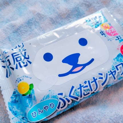 ひんやりふくだけシャワー ミント&グレープフルーツの香り/ときわ商会/ボディシートを使ったクチコミ(1枚目)