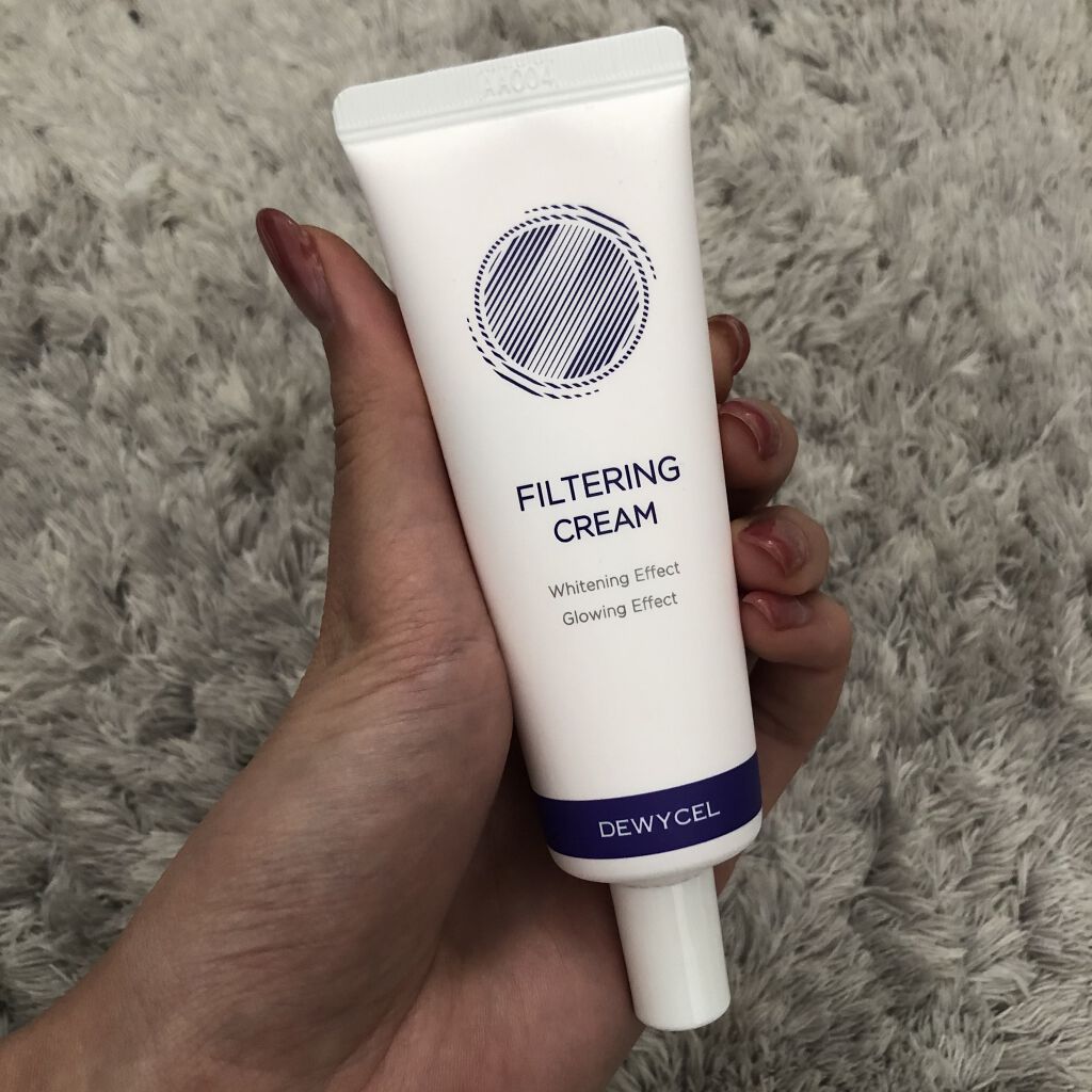フィルタリングクリーム/DEWYCEL/日焼け止めクリームを使ったクチコミ（1枚目）