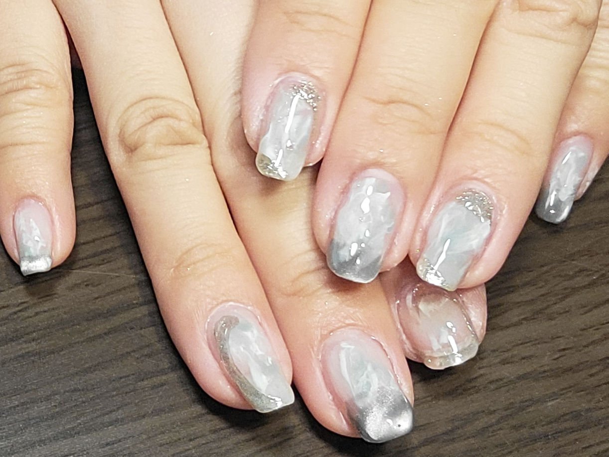 inbity シルクマグネットジェル 8 アッシュグレー/Petit Price/ジェルネイルを使ったクチコミ（2枚目）