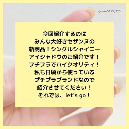 シングルシャイニーアイシャドウ/CEZANNE/アイシャドウを使ったクチコミ(2枚目)