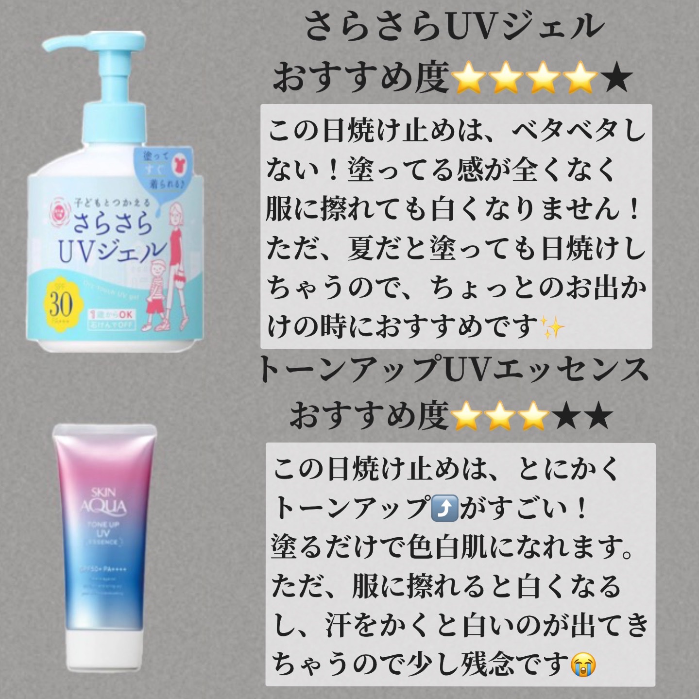 UVさらさらジェル/紫外線予報/日焼け止めジェルを使ったクチコミ（3枚目）