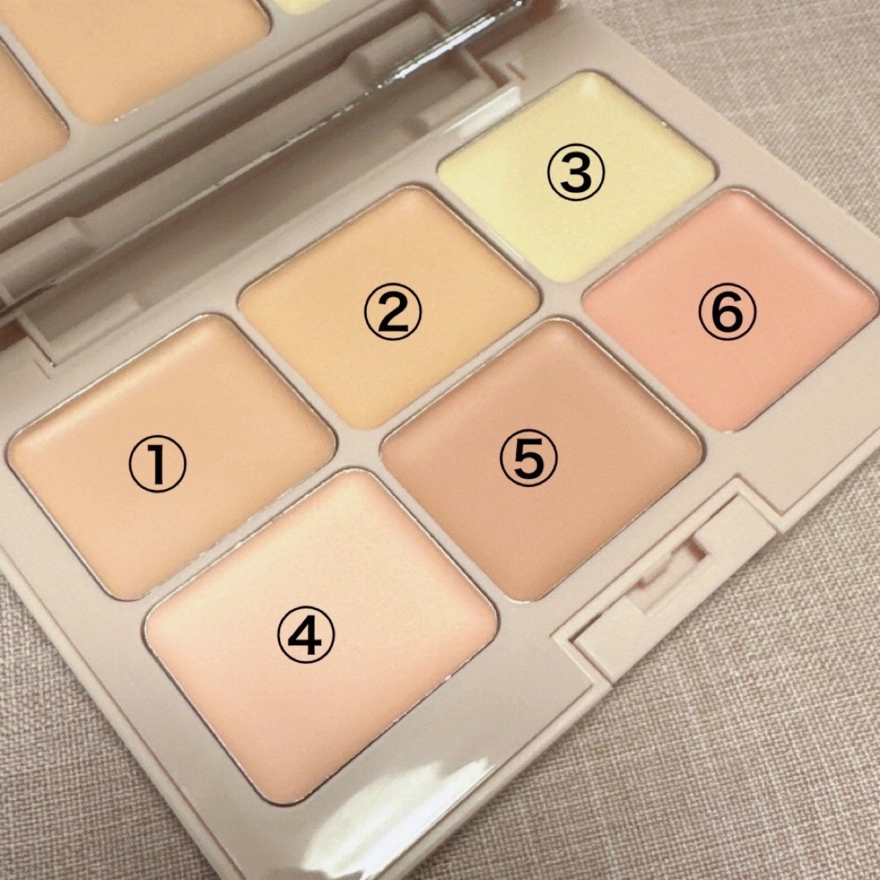 マルチフィックスコンシーラー&カラーコレクター/SHEGLAM/パレットコンシーラーを使ったクチコミ(2枚目)