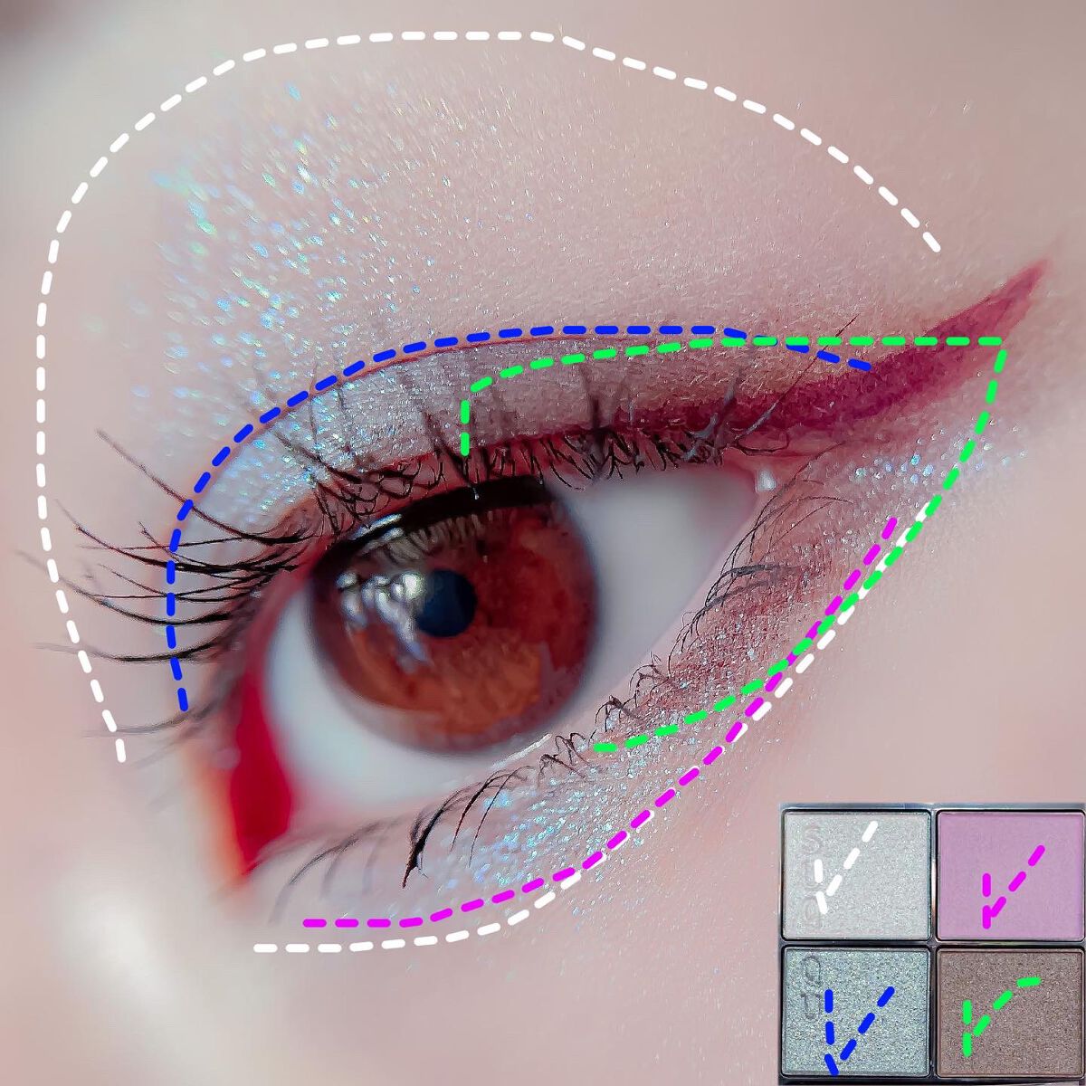 スキルレスライナー/LUMIURGLAS/リキッドアイライナーを使ったクチコミ（2枚目）