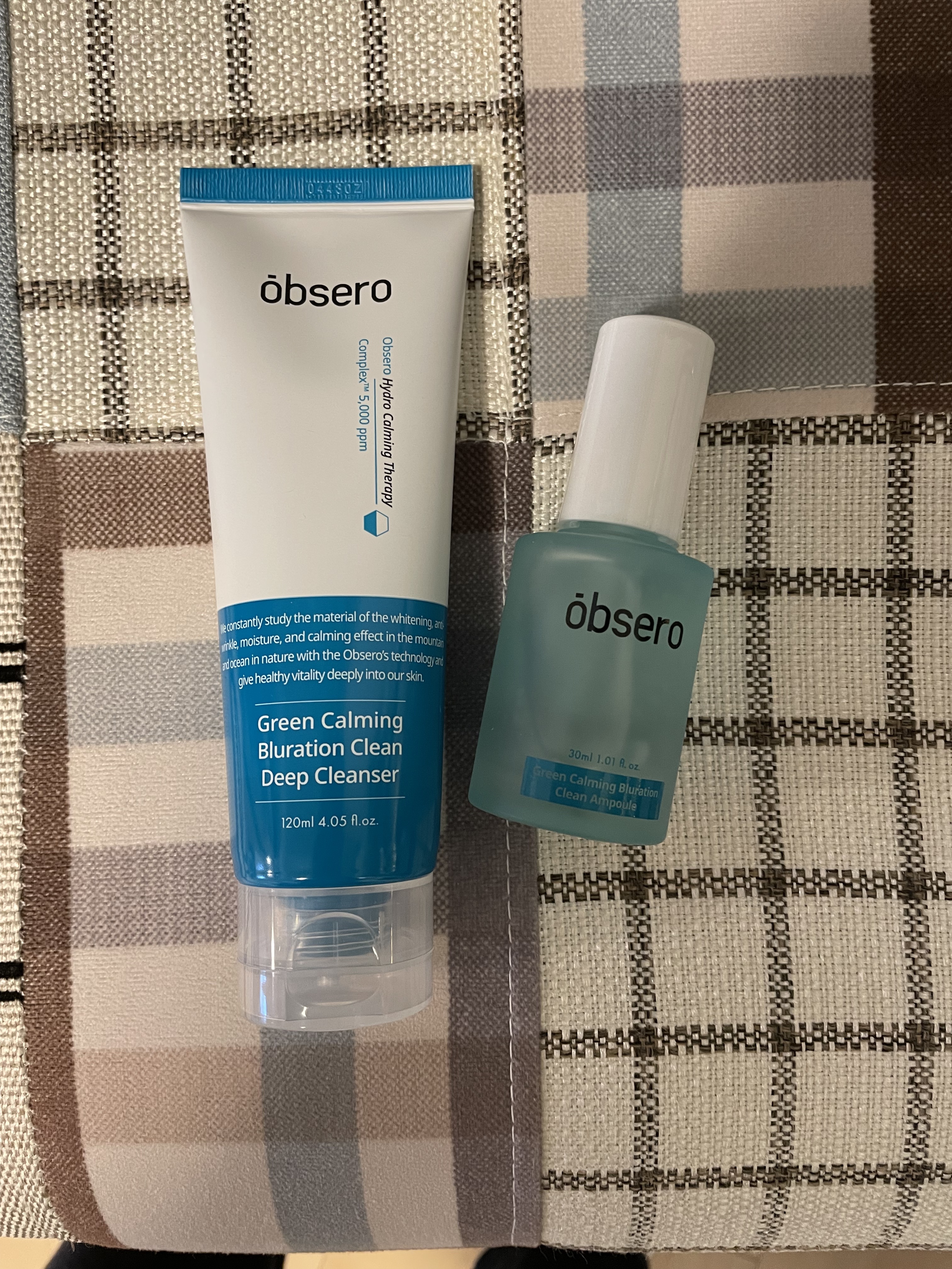 グリーンカーミングブルーレーションクリーンディープクレンザー/obsero/洗顔フォームを使ったクチコミ（1枚目）