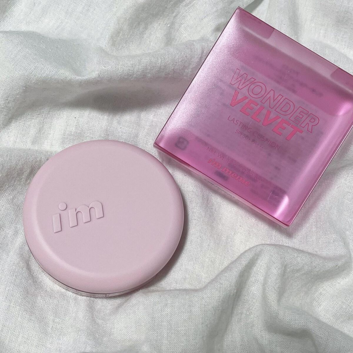 ワンダーベルベットラスティングクッション/i’m meme/クッションファンデーションを使ったクチコミ（1枚目）