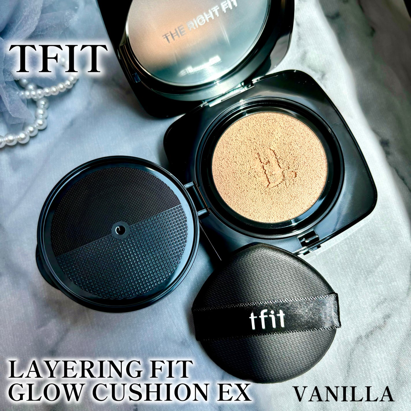 レイヤリングフィット グロークッションEX/TFIT/クッションファンデーションを使ったクチコミ(1枚目)