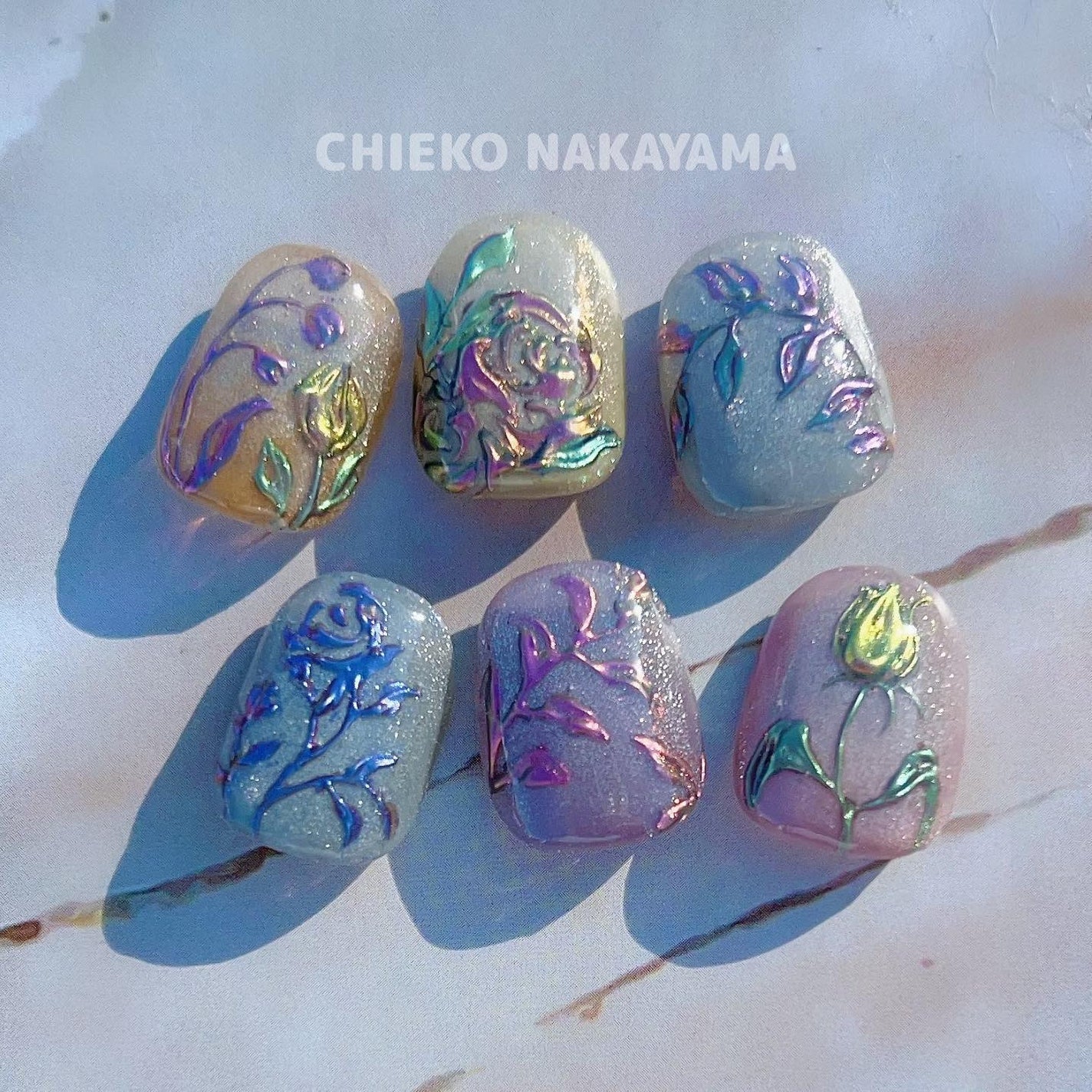 なかやまちえこ on LIPS 「あきのねいる🍁⠀⠀#nail#nails#nailart#ネイ..」(4枚目)