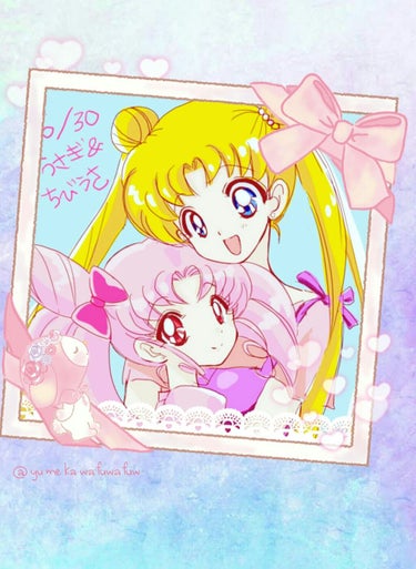 pinksugarcat on LIPS 「雑談☆.。.:*・໒꒱·ﾟうさぎ＆ちびうさお誕生日おめでとう⸜..」（1枚目）