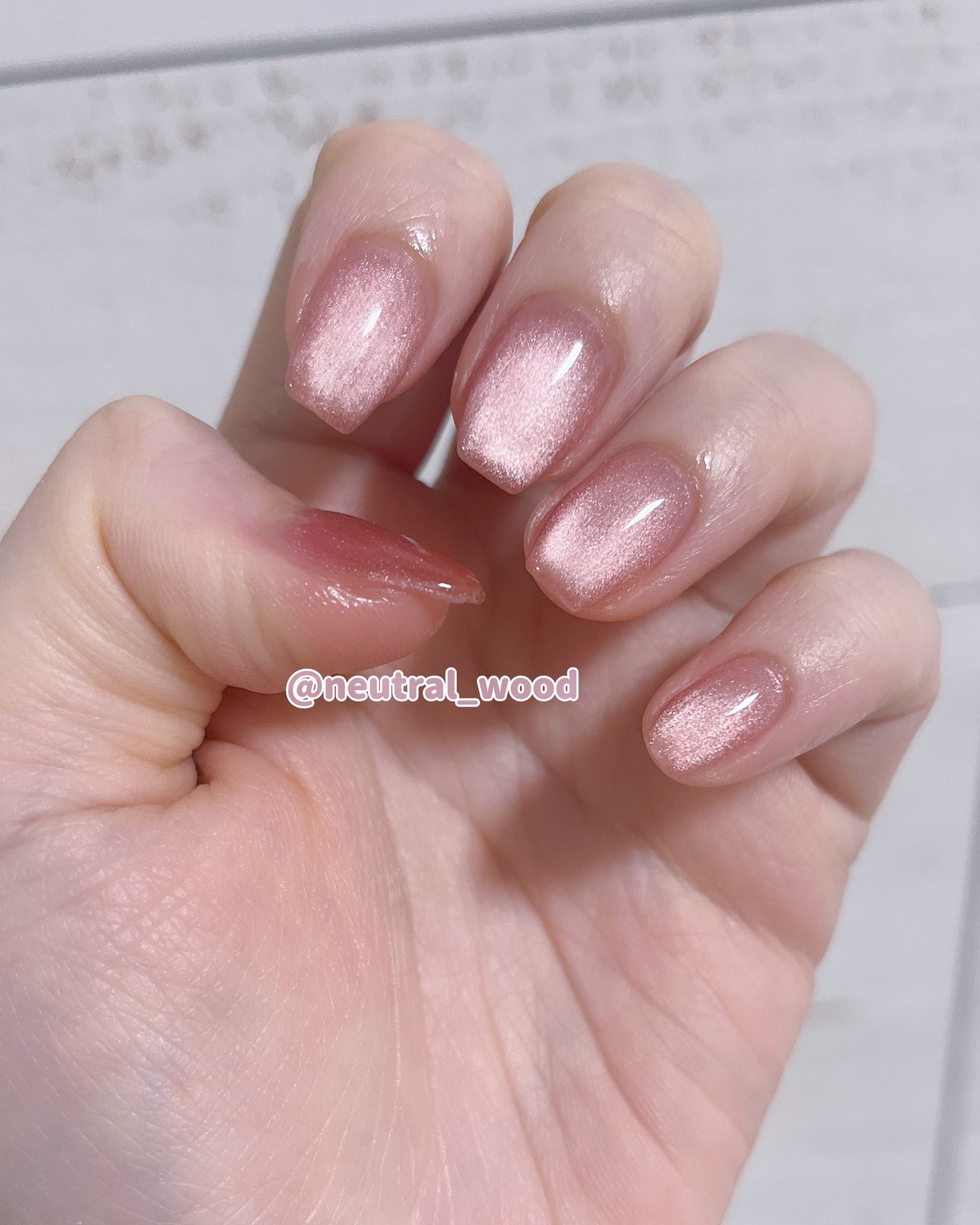 콩🤍こまちゃん🇰🇷韓国コスメオタク on LIPS 「Newnail🍠💞💗🎀秋っぽい色で、マグネットにしてみた!#n..」(2枚目)