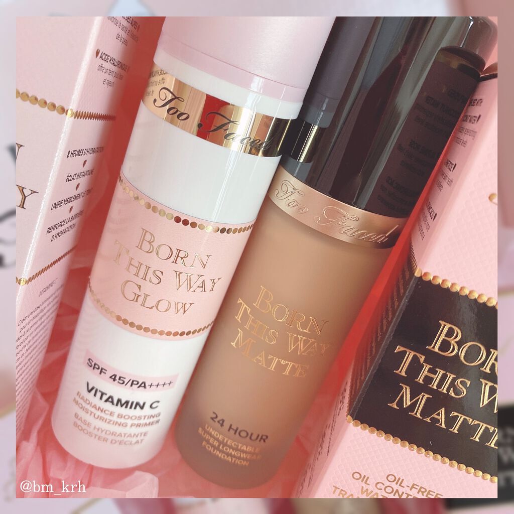 ボーン ディス ウェイ アンディテクタブル ミディアム/フルカバレッジ ファンデーション/Too Faced/リキッドファンデーションを使ったクチコミ(2枚目)