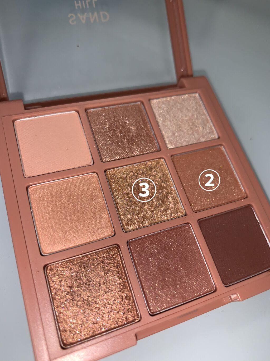 プレイカラーアイズ サンドヒル/ETUDE/アイシャドウパレットを使ったクチコミ（3枚目）