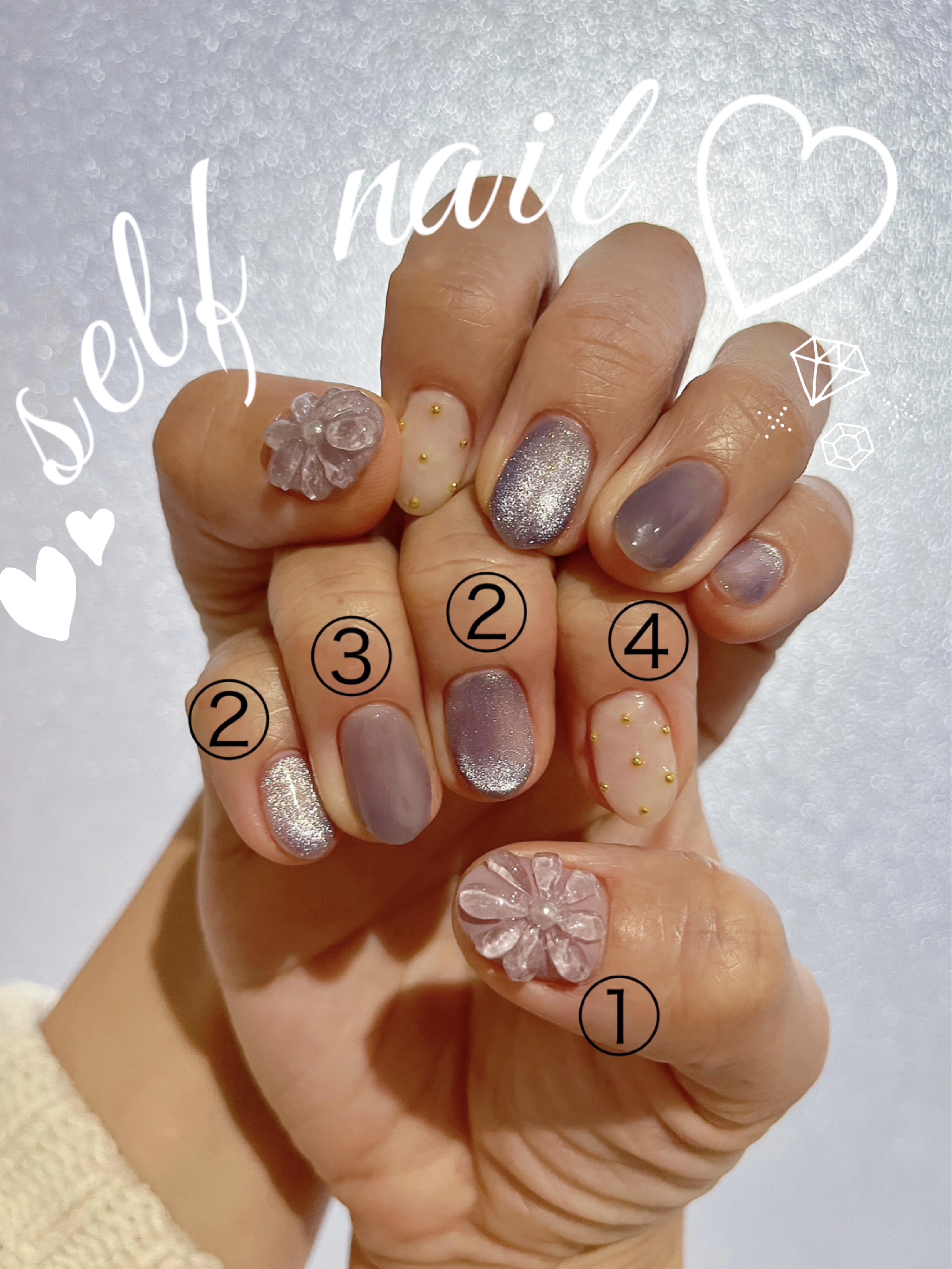 BRG ジェルネイル 29 ライラック/DAISO/ジェルネイルを使ったクチコミ（1枚目）