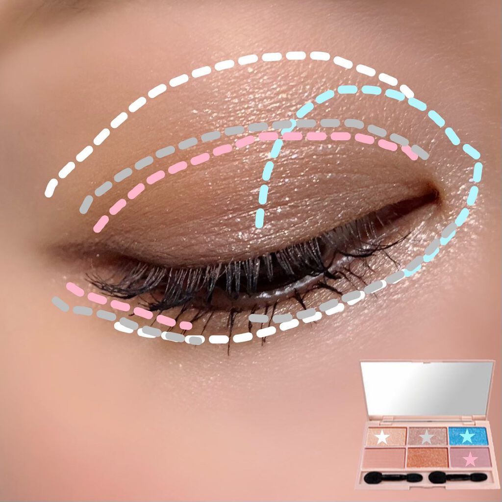 イロアソビ 6色アイパレット/iroasobi/アイシャドウパレットを使ったクチコミ(2枚目)