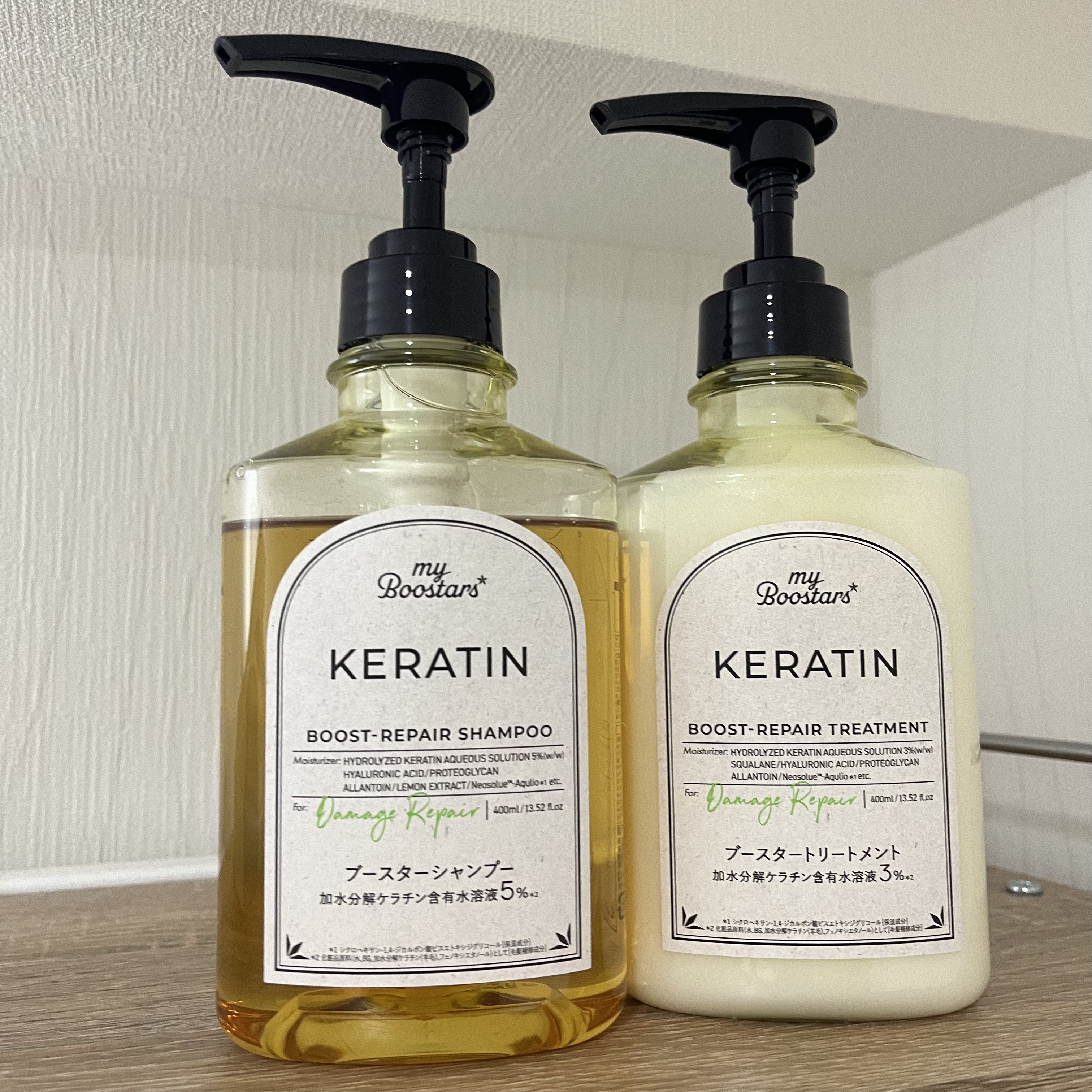 ケラチン ブースター シャンプー/トリートメント [ダメージリペア] シトラスサボンの香り/マイブースターズ/市販シャンプーを使ったクチコミ（1枚目）