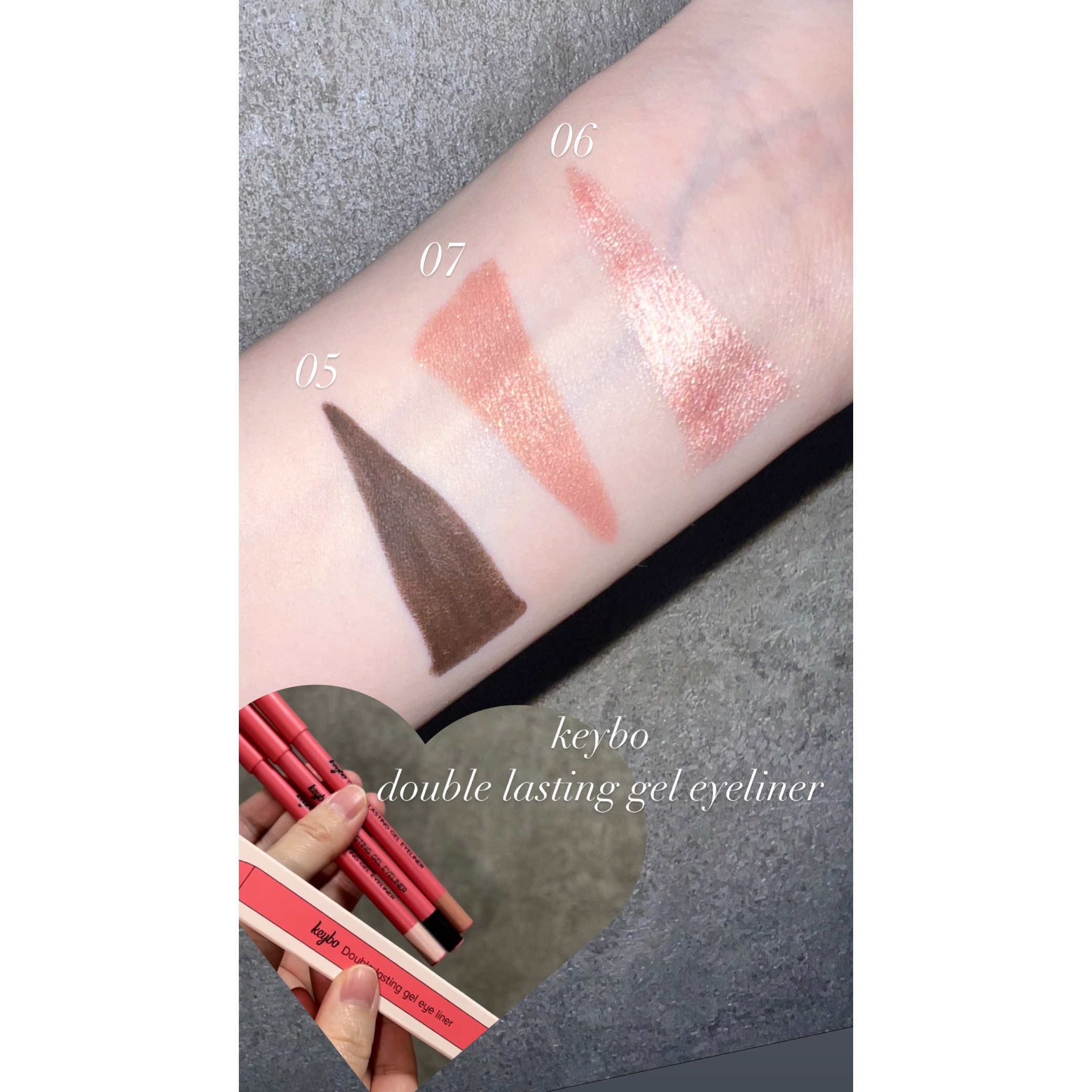 ダブルラスティングジェルライナー/keybo/ジェルアイライナーを使ったクチコミ（2枚目）