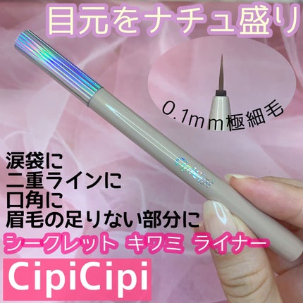 シークレットキワミライナー R/CipiCipi/リキッドアイライナーを使ったクチコミ(1枚目)