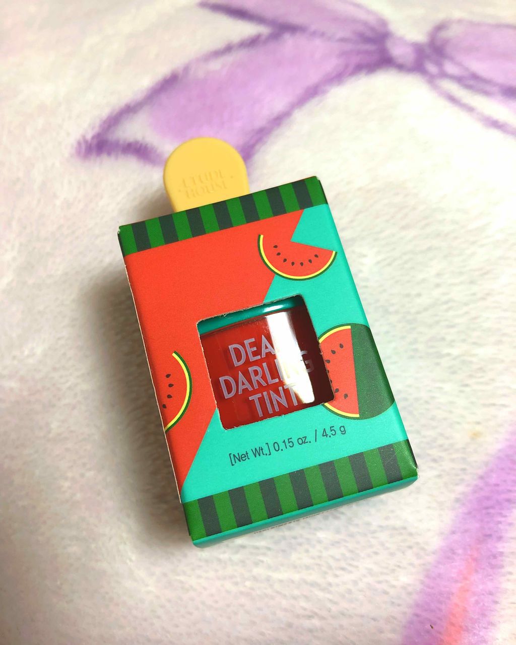 ディアダーリン ウォータージェルティント (アイスティント)/ETUDE/口紅を使ったクチコミ(1枚目)