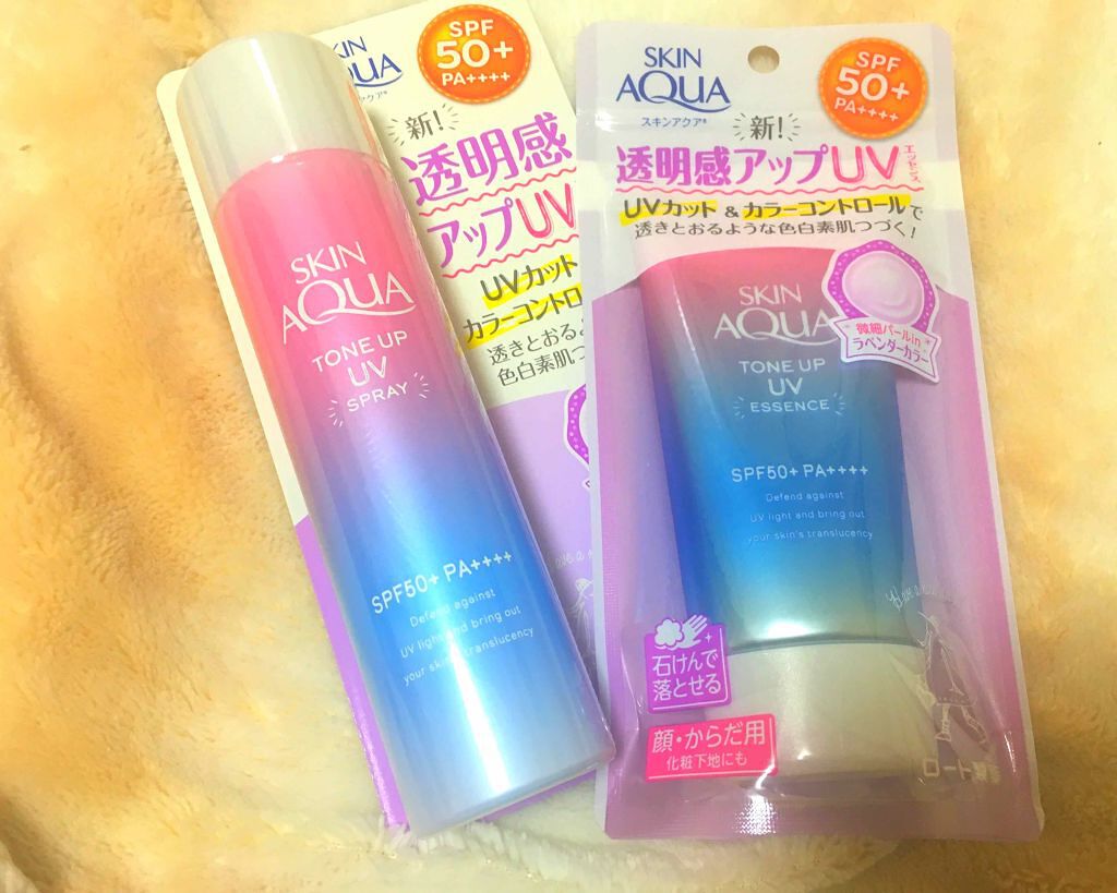 スキンアクア トーンアップUVエッセンス/スキンアクア/日焼け止めクリームを使ったクチコミ（1枚目）