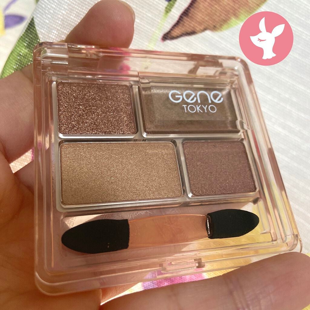 リラクシーアイシャドウ/GENE TOKYO/アイシャドウパレットを使ったクチコミ(3枚目)