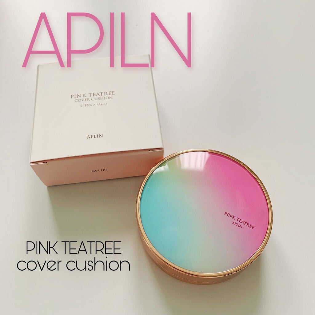 ピンクティーツリーカバークッション/APLIN/クッションファンデーションを使ったクチコミ(1枚目)