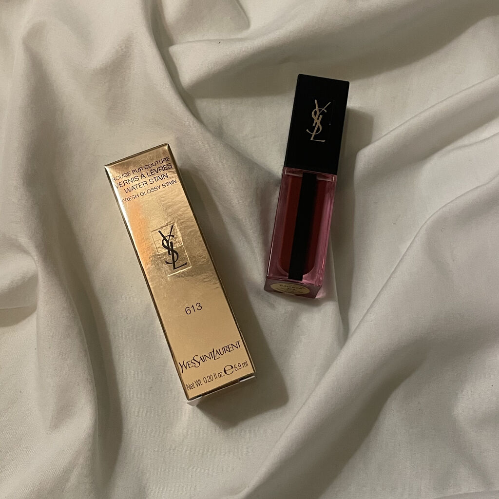 ルージュ ピュールクチュール ヴェルニ ウォーターステイン/YVES SAINT LAURENT BEAUTE/口紅を使ったクチコミ（1枚目）