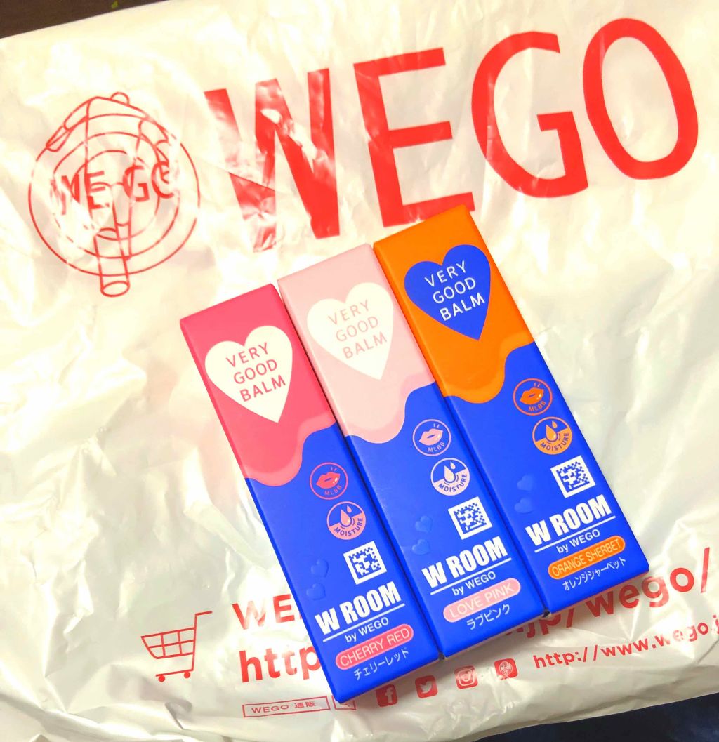 ❁pon( ・∇・)015 on LIPS 「wegoリップ買いました(・ᴗ・)/300円だったから3種類購..」(1枚目)