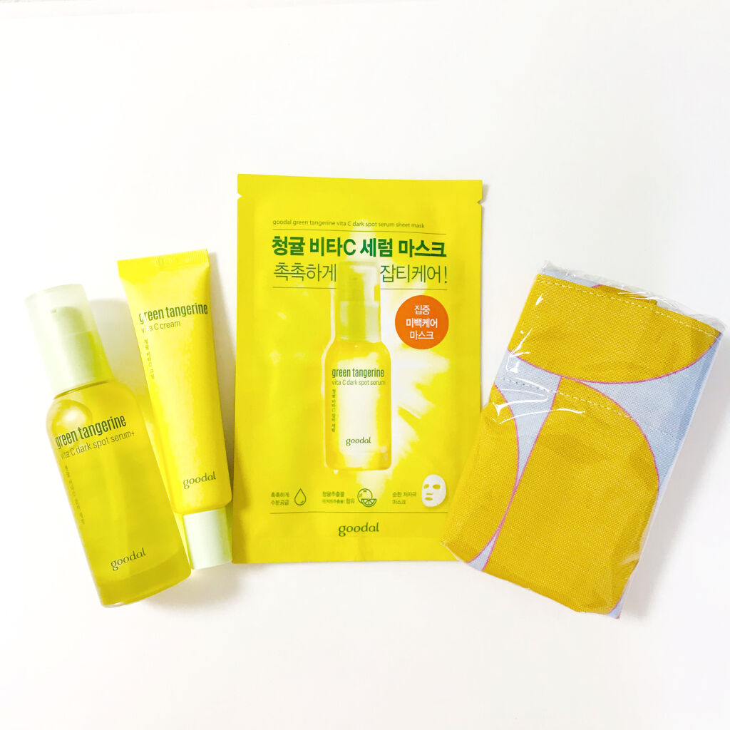 グーダルVクリーム(goodal GREEN TANGERINE V CREAM SET)/goodal/フェイスクリームを使ったクチコミ（2枚目）