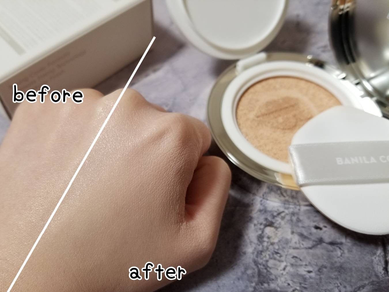 カバーリシャス アルティメット ホワイトクッション/BANILA CO/クッションファンデーションを使ったクチコミ(4枚目)