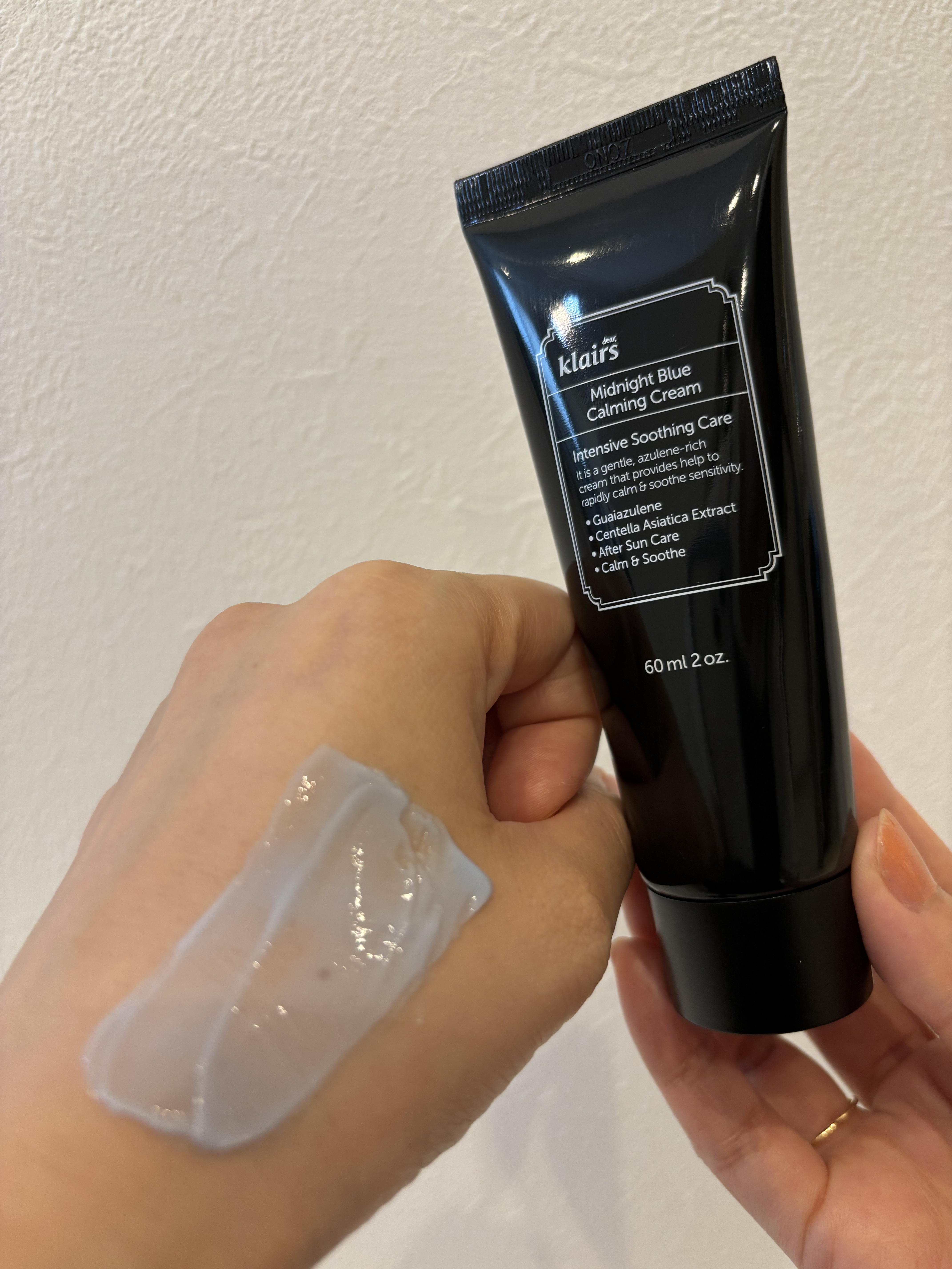 ミッドナイトブルーカーミングクリーム 60ml/Klairs/フェイスクリームを使ったクチコミ（3枚目）