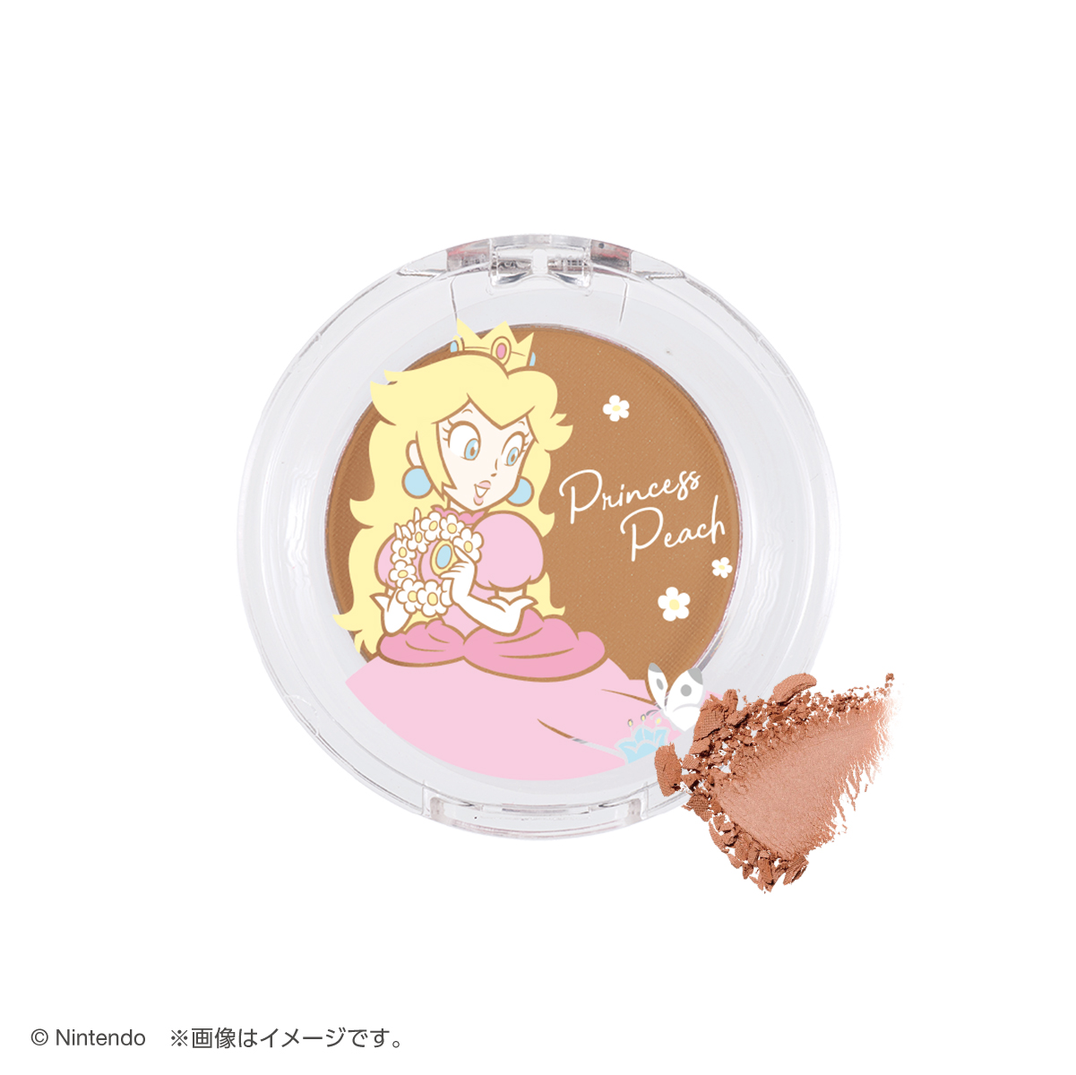 スーパーマリオ　ピーチ姫　フェイス＆アイカラー ブラウン