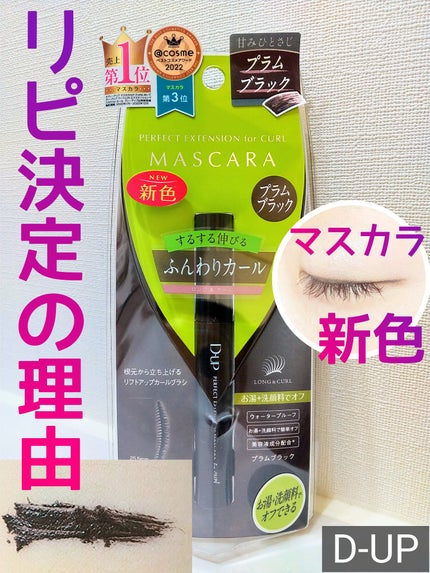 パーフェクトエクステンション マスカラ for カール/D-UP/マスカラを使ったクチコミ(1枚目)