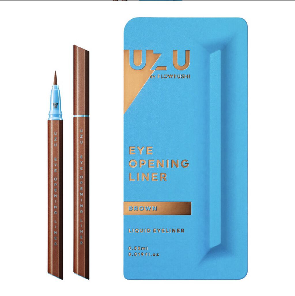 EYE OPENING LINER/UZU BY FLOWFUSHI/リキッドアイライナーを使ったクチコミ（1枚目）