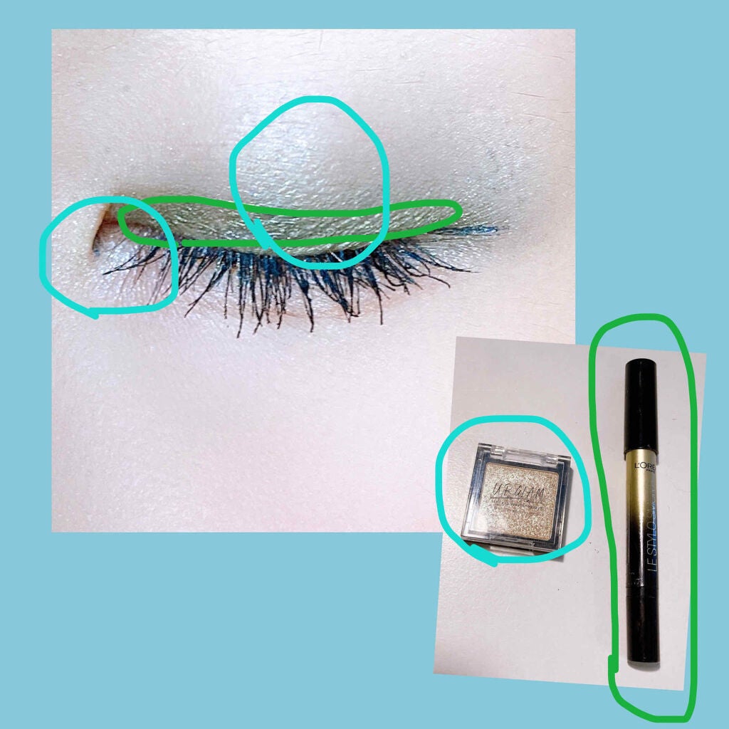 UR GLAM POWDER EYESHADOW/U R GLAM/単色アイシャドウを使ったクチコミ(3枚目)