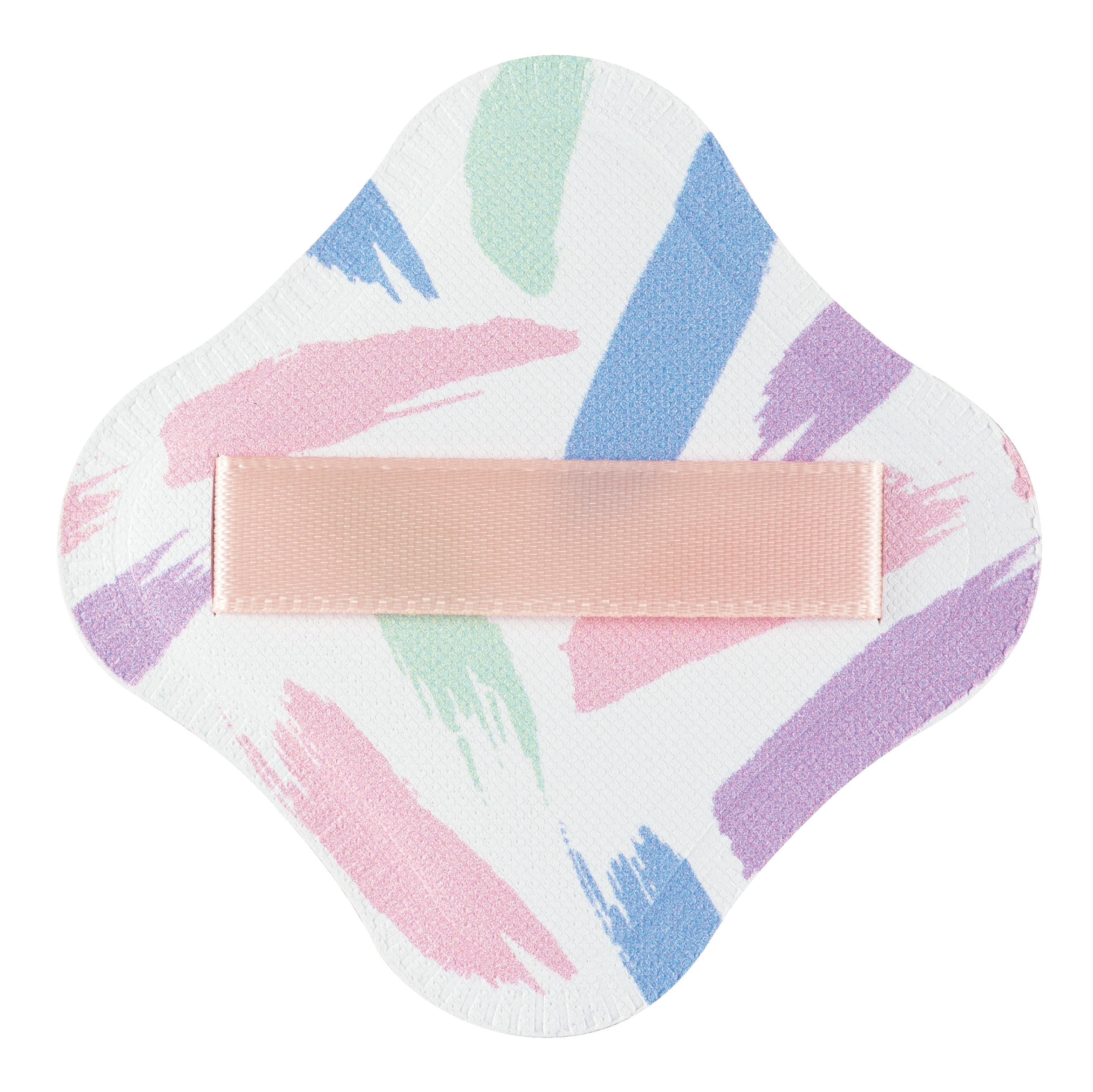 ファンデーションが染みこみにくいパフ ペールピンク