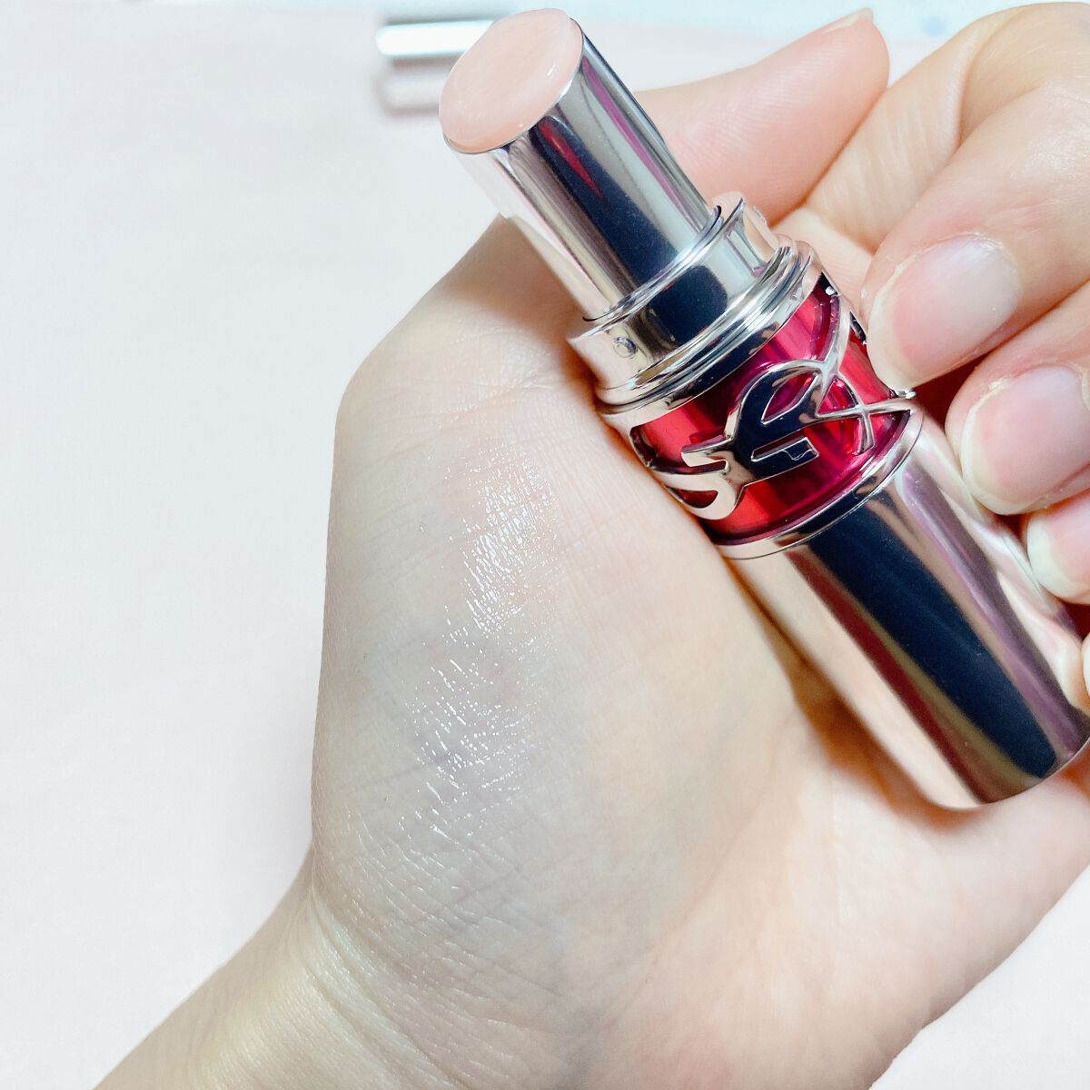 YSL ラブシャイン キャンディグレーズ/YVES SAINT LAURENT BEAUTE/口紅を使ったクチコミ（2枚目）