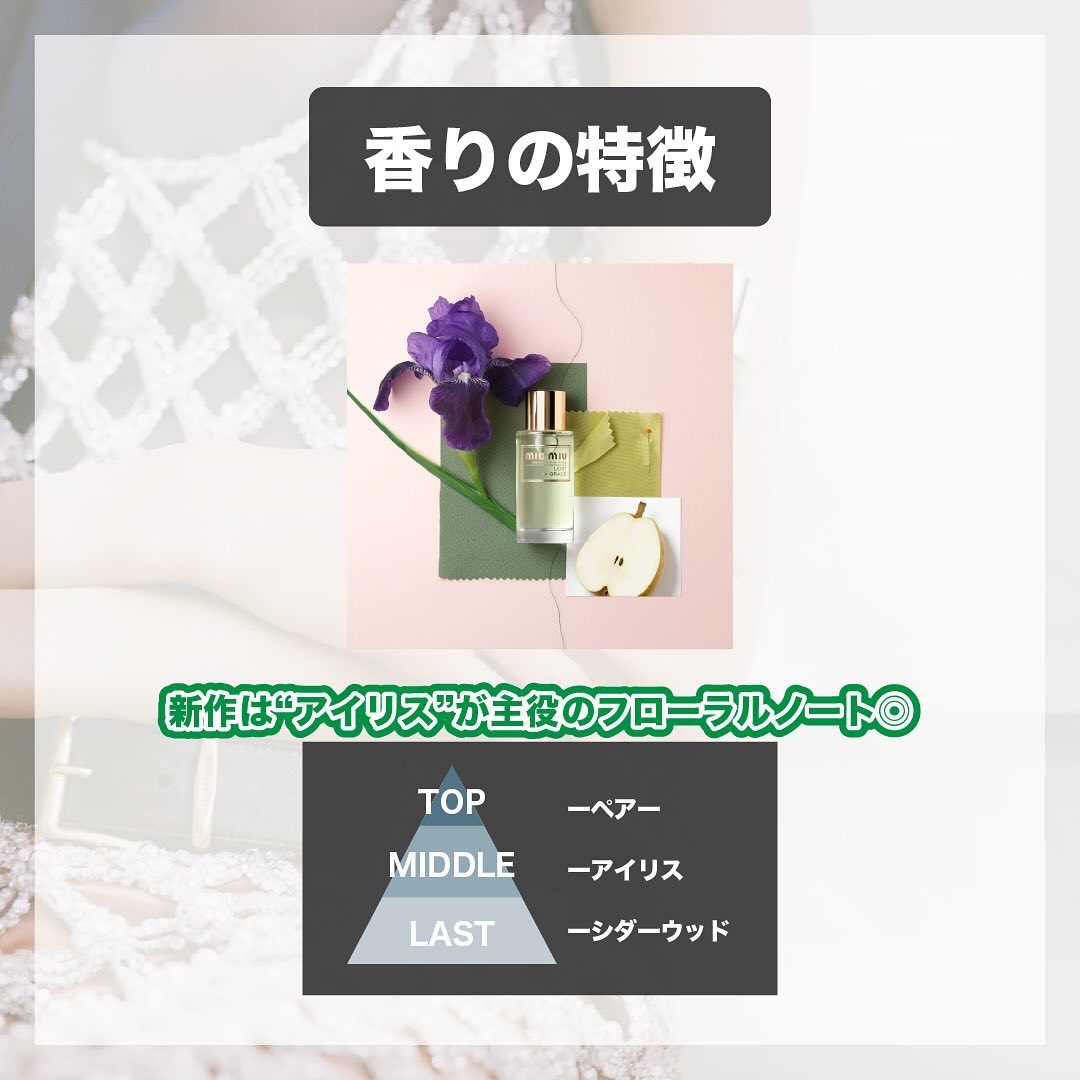 ミュウミュウ レ ゾー アラモード ロストイングレース オードトワレ　/miu miu/香水(レディース)を使ったクチコミ（3枚目）