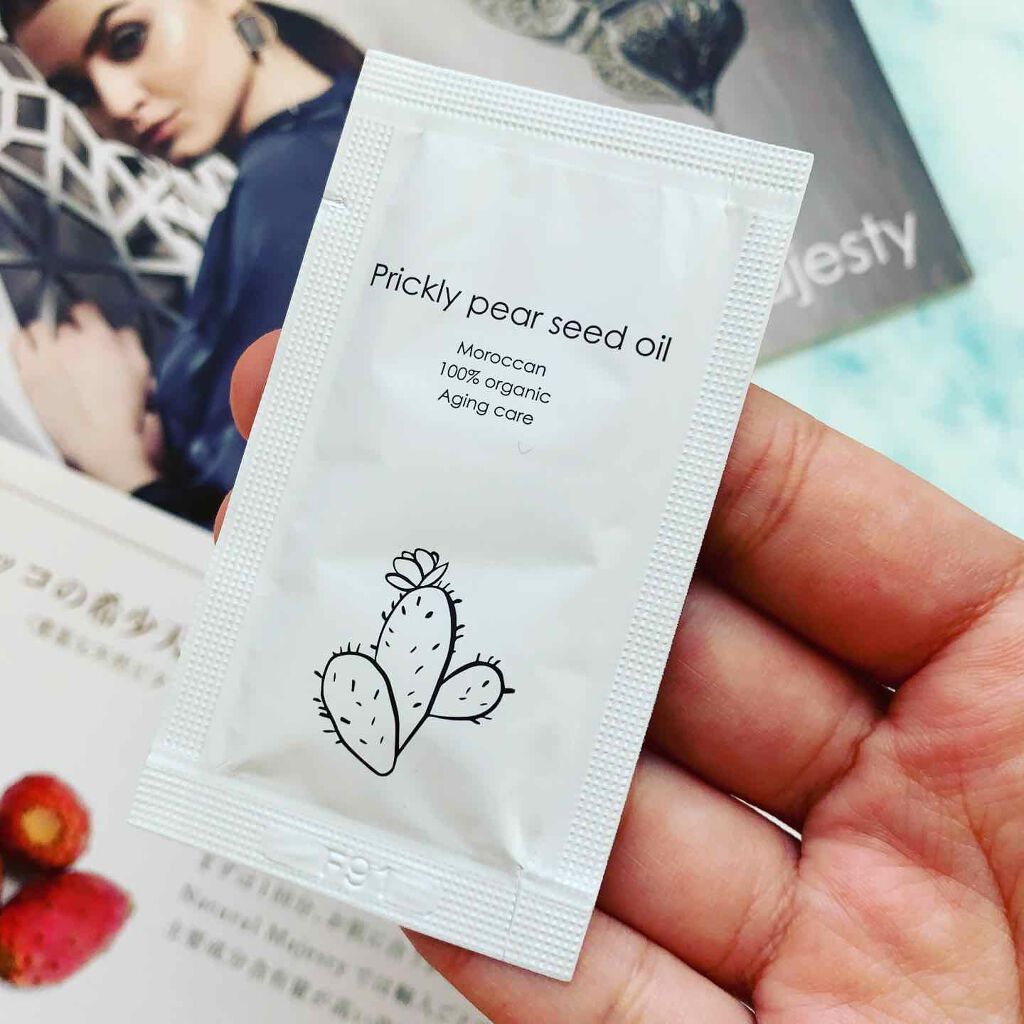 モロッコ100%オーガニック ウチワサボテンオイル/Natural Majesty/フェイスオイルを使ったクチコミ(2枚目)