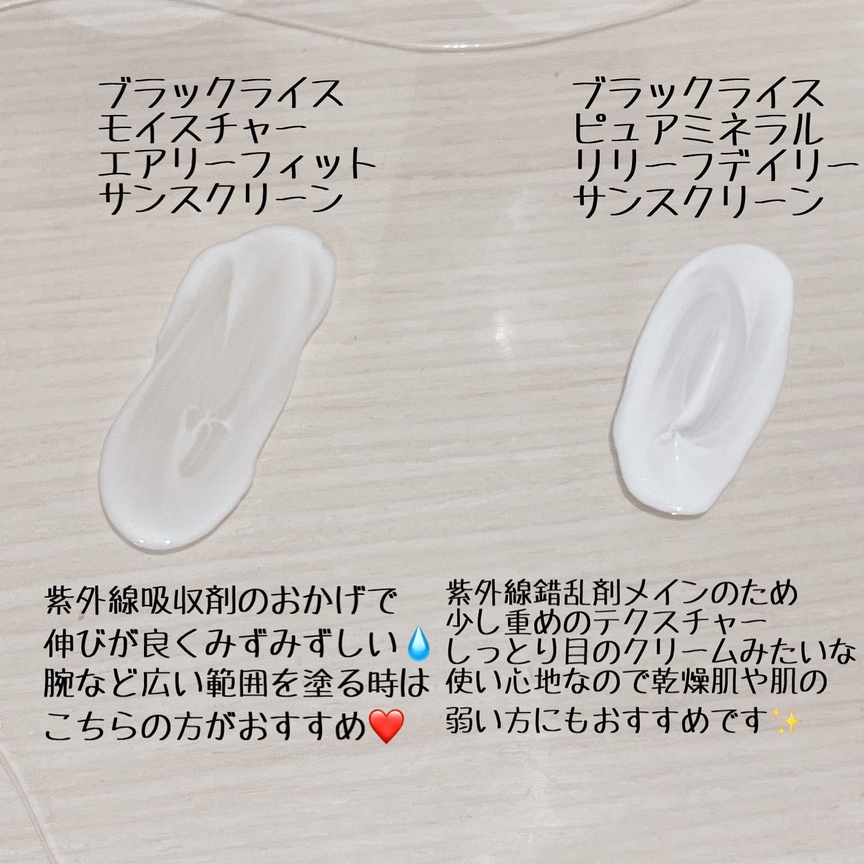 ブラックライスモイスチャーエアリーフィットデイリーサンスクリーン/haruharu wonder/日焼け止めクリームを使ったクチコミ（3枚目）