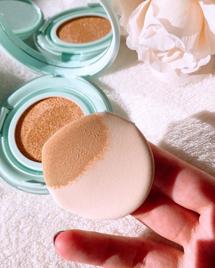 ピュアカーミングシカ クッションファンデーション/BY ECOM/クッションファンデーションを使ったクチコミ(4枚目)