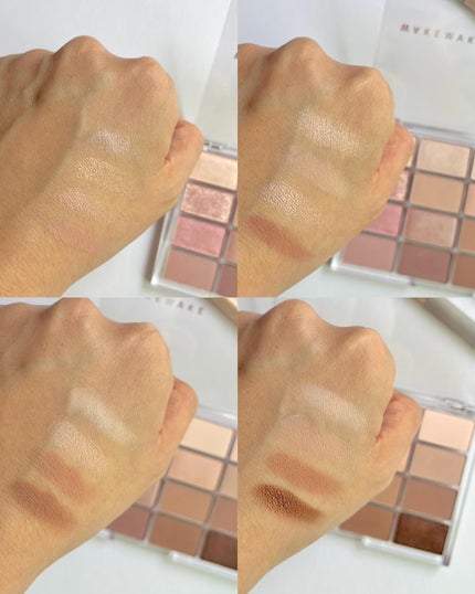 ソフトブラーリングアイパレット/wakemake/アイシャドウパレットを使ったクチコミ(4枚目)