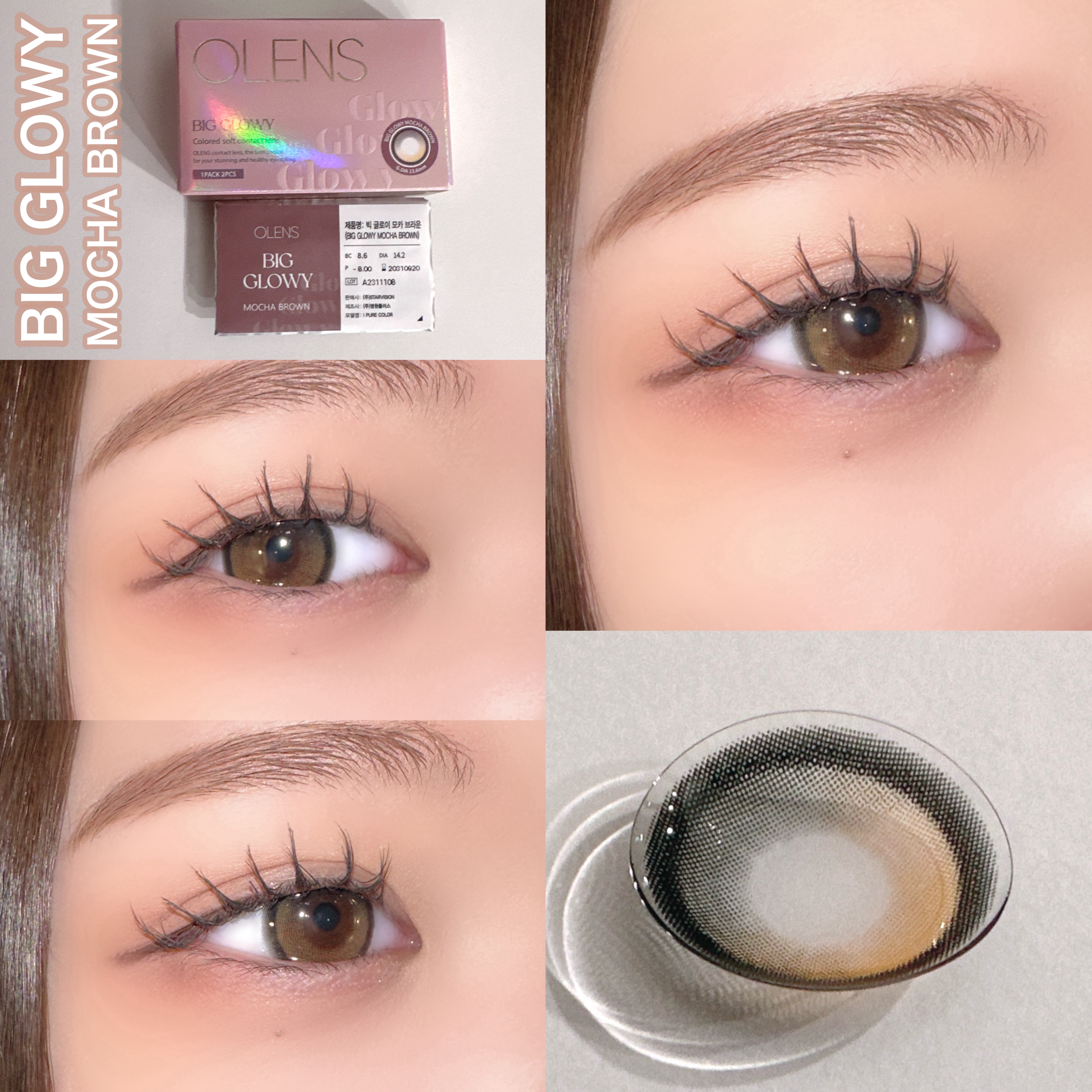 Glowy 1day/OLENS/ワンデー（１DAY）カラコンを使ったクチコミ（3枚目）