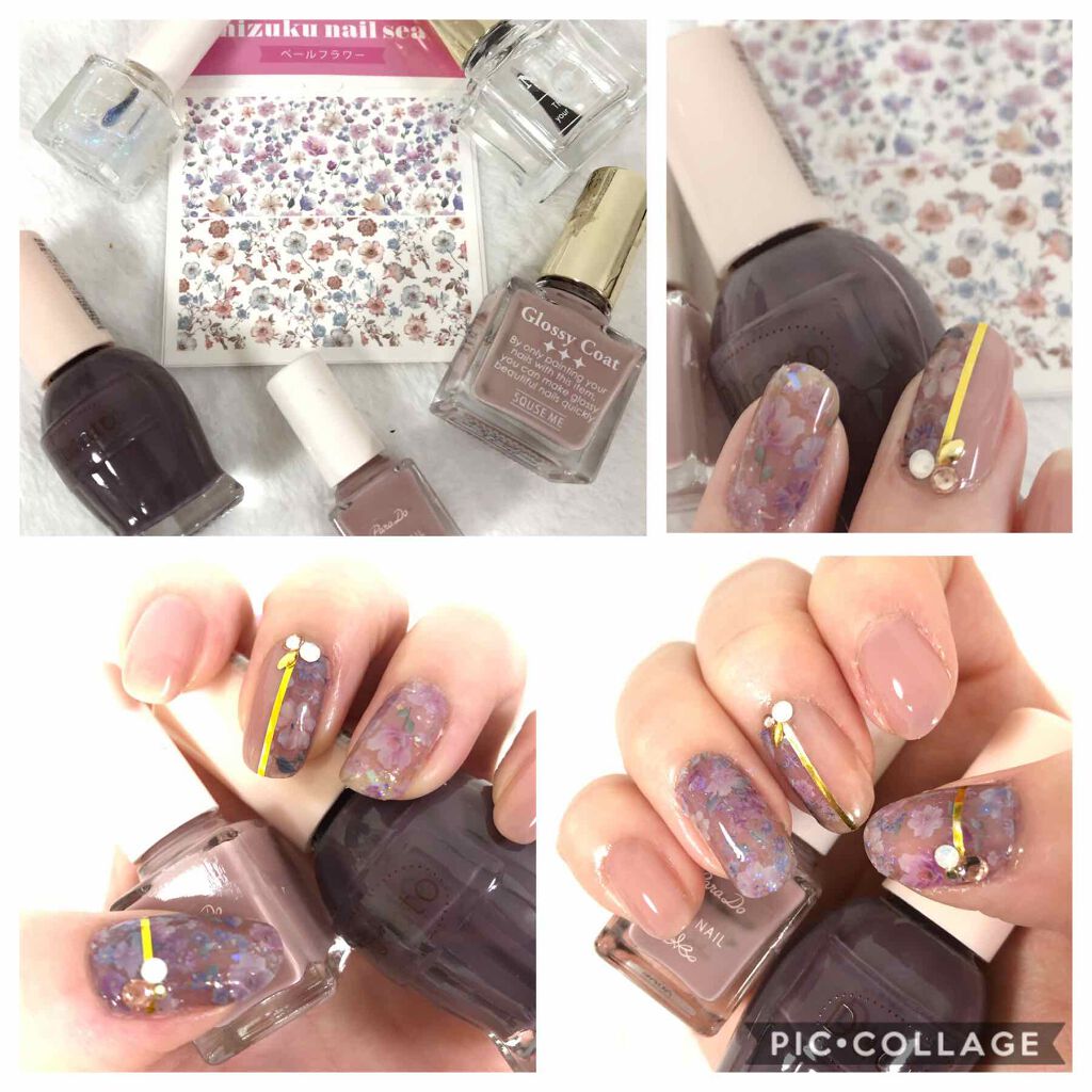 グロッシーコート/スキューズミー/オールインワンネイルを使ったクチコミ（2枚目）