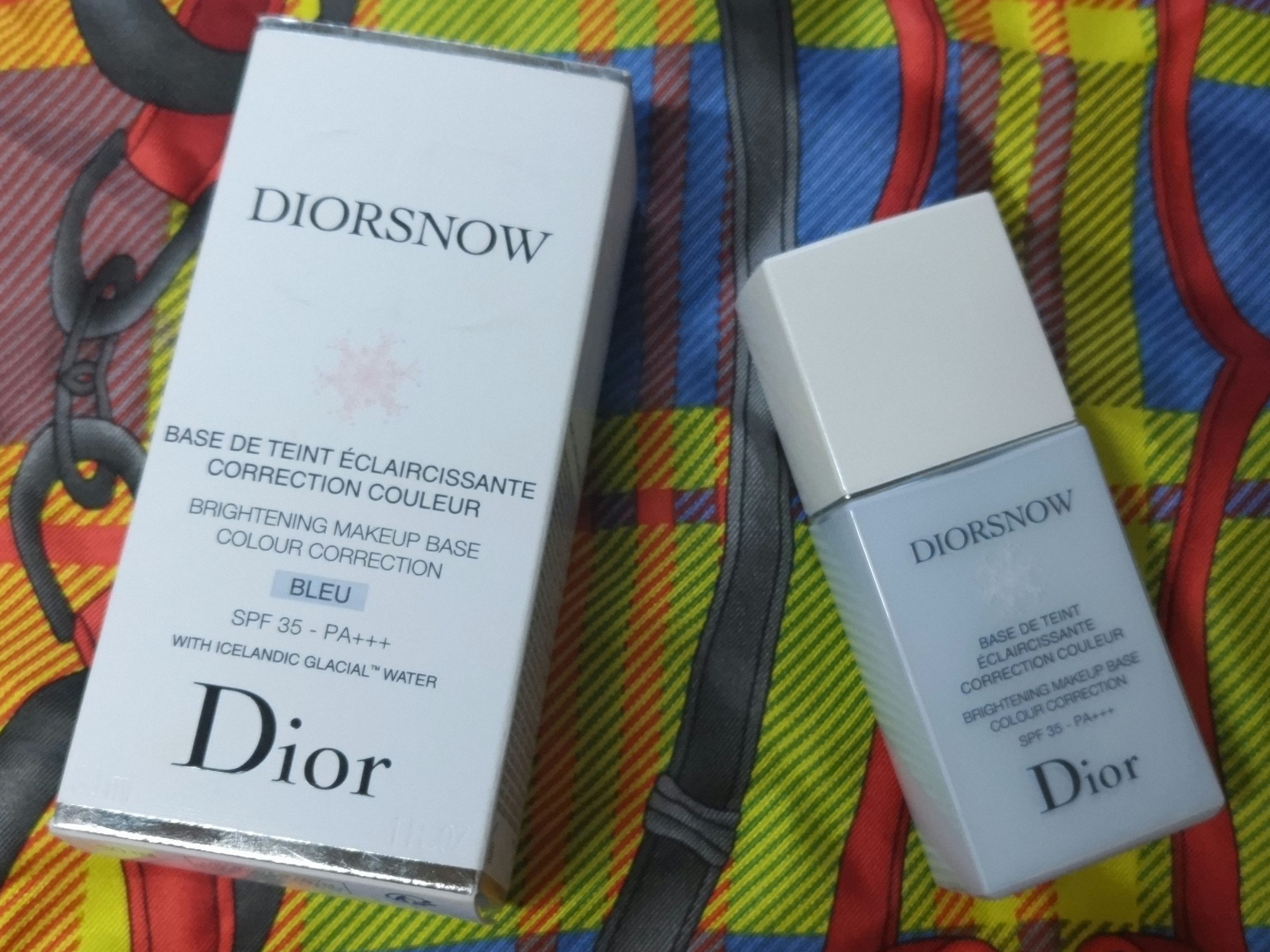 【旧】スノー メイクアップ ベース UV35 SPF35／PA+++ ブルー シェード/Dior/化粧下地を使ったクチコミ（1枚目）